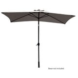 darrahopens Furniture > Outdoor Arcadia Furniture Umbrella 3 Metre Umbrella with Solar LED Lights Garden Yard - Charcoal