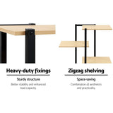 darrahopens Furniture > Outdoor Artiss 6-tier Indoor Outdoor Metal Wood Plant Stand Garden Shelf Garden Display