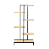 darrahopens Furniture > Outdoor Artiss 6-tier Indoor Outdoor Metal Wood Plant Stand Garden Shelf Garden Display