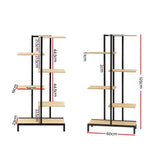 darrahopens Furniture > Outdoor Artiss 6-tier Indoor Outdoor Metal Wood Plant Stand Garden Shelf Garden Display