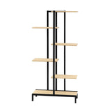 darrahopens Furniture > Outdoor Artiss 6-tier Indoor Outdoor Metal Wood Plant Stand Garden Shelf Garden Display