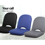 darrahopens Furniture > Outdoor Artiss Foldable Beach Sun Picnic Seat - Black