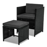 Darrahopens Furniture > Outdoor Bali 11 Piece Outdoor Dining Set - Black