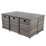 Darrahopens Furniture > Outdoor Bali 11 Piece Outdoor Dining Set - Grey