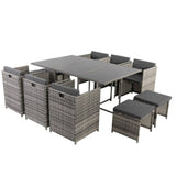 Darrahopens Furniture > Outdoor Bali 11 Piece Outdoor Dining Set - Grey