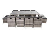 Darrahopens Furniture > Outdoor Bali 13PC  Outdoor Dining Set - Grey