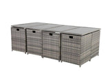 Darrahopens Furniture > Outdoor Bali 13PC  Outdoor Dining Set - Grey