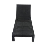 Darrahopens Furniture > Outdoor Black Rattan Sunlounge Set with Joining Coffee Table