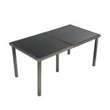 Darrahopens Furniture > Outdoor Coogee 6 Seater Outdoor Dining Set Dark Grey