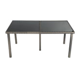 Darrahopens Furniture > Outdoor Coogee 6 Seater Outdoor Dining Set Dark Grey
