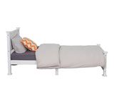 Darrahopens Furniture > Outdoor Double Solid Pine Timber Bed Frame – White