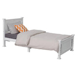 Darrahopens Furniture > Outdoor Double Solid Pine Timber Bed Frame – White