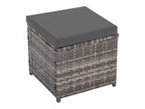 Darrahopens Furniture > Outdoor Ella 8-Seater Modular Outdoor Garden Lounge and Dining Set with Table and Stools in Dark Grey Weave