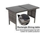 Darrahopens Furniture > Outdoor Ella 8-Seater Modular Outdoor Garden Lounge and Dining Set with Table and Stools in Dark Grey Weave