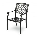 darrahopens Furniture > Outdoor Fiji Metal Outdoor Dining chair with cushions (1 pair)