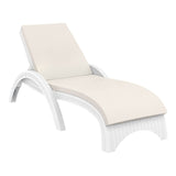 Darrahopens Furniture > Outdoor Fiji Sunlounger - White with Beige Cushion