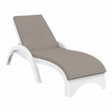 Darrahopens Furniture > Outdoor Fiji Sunlounger - White with Light Brown etisilk Cushion