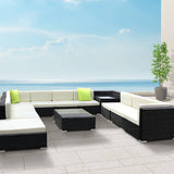 darrahopens Furniture > Outdoor Gardeon 12PC Outdoor Furniture Sofa Set Wicker Garden Patio Lounge