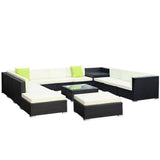 darrahopens Furniture > Outdoor Gardeon 13PC Outdoor Furniture Sofa Set Wicker Garden Patio Lounge