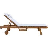 darrahopens Furniture > Outdoor Gardeon 2pc Sun Lounge Wooden Lounger Outdoor Furniture Day Bed Wheel Patio White
