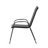 darrahopens Furniture > Outdoor Gardeon 2X Outdoor Stackable Chairs Lounge Chair Bistro Set Patio Furniture