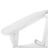 darrahopens Furniture > Outdoor Gardeon 3 Piece Outdoor Adirondack Beach Chair and Table Set - White