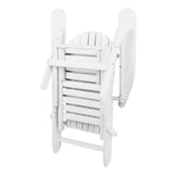 darrahopens Furniture > Outdoor Gardeon 3 Piece Outdoor Adirondack Lounge Beach Chair Set - White