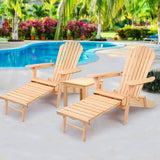 darrahopens Furniture > Outdoor Gardeon 3 Piece Outdoor Beach Chair and Table Set