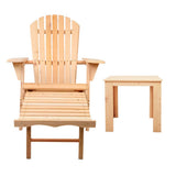 darrahopens Furniture > Outdoor Gardeon 3 Piece Outdoor Beach Chair and Table Set
