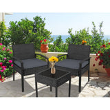 darrahopens Furniture > Outdoor Gardeon 3-piece Outdoor Set - Black