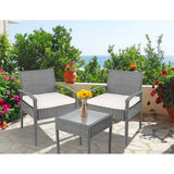 darrahopens Furniture > Outdoor Gardeon 3-piece Outdoor Set - Grey