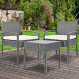 darrahopens Furniture > Outdoor Gardeon 3-piece Outdoor Set - Grey