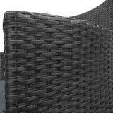darrahopens Furniture > Outdoor Gardeon 3 Piece Wicker Outdoor Furniture Set - Black