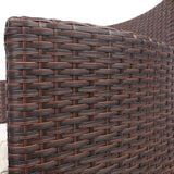 darrahopens Furniture > Outdoor Gardeon 3 Piece Wicker Outdoor Furniture Set - Brown
