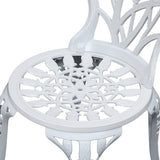 darrahopens Furniture > Outdoor Gardeon 3PC Outdoor Setting Cast Aluminium Bistro Table Chair Patio White