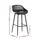 Darrahopens Furniture > Outdoor Gardeon 4pcs Outdoor Bar Stools Plastic Metal Bistro Patio Dining Chair Balcony