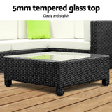 darrahopens Furniture > Outdoor Gardeon 5PC Outdoor Furniture Sofa Set Lounge Setting Wicker Couches Garden Patio Pool