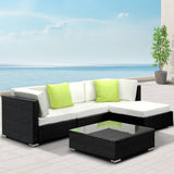 darrahopens Furniture > Outdoor Gardeon 5PC Outdoor Furniture Sofa Set Wicker Garden Patio Pool Lounge