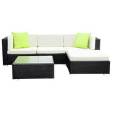 darrahopens Furniture > Outdoor Gardeon 5PC Sofa Set with Storage Cover Outdoor Furniture Wicker