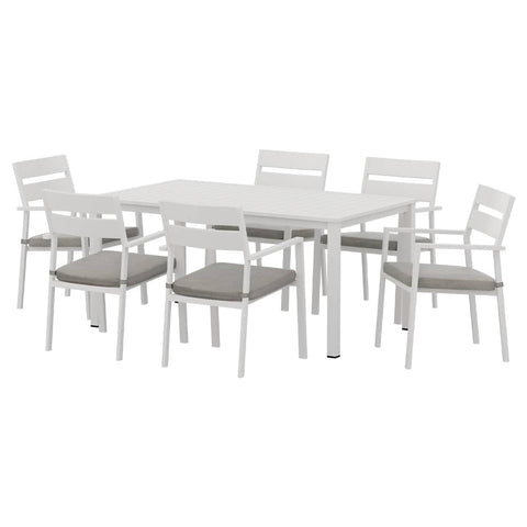 Darrahopens Furniture > Outdoor Gardeon 7 Piece Outdoor Dining Set Aluminum Table Chairs 6-seater Lounge Setting