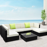 darrahopens Furniture > Outdoor Gardeon 7PC Outdoor Furniture Sofa Set Wicker Garden Patio Pool Lounge