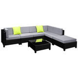 darrahopens Furniture > Outdoor Gardeon 7PC Sofa Set Outdoor Furniture Lounge Setting Wicker Couches Garden Patio Pool