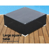 darrahopens Furniture > Outdoor Gardeon 8PC Sofa Set with Storage Cover Outdoor Furniture Wicker