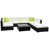 darrahopens Furniture > Outdoor Gardeon 8PC Sofa Set with Storage Cover Outdoor Furniture Wicker