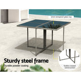 Darrahopens Furniture > Outdoor Gardeon 9 PCS Outdoor Dining Set Table Chairs Patio Lounge Setting Furniture