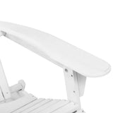 darrahopens Furniture > Outdoor Gardeon Adirondack Beach Chair with Ottoman - White
