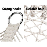 darrahopens Furniture > Outdoor Gardeon Camping Hammock Chair Patio 2 Person Swing Hammocks Double Portable Cream