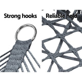 darrahopens Furniture > Outdoor Gardeon Camping Hammock Chair Patio 2 Person Swing Hammocks Double Portable Rope