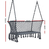 darrahopens Furniture > Outdoor Gardeon Camping Hammock Chair Patio 2 Person Swing Hammocks Double Portable Rope
