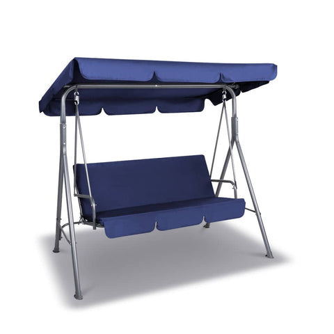 darrahopens Furniture > Outdoor Gardeon Canopy Swing Chair - Navy